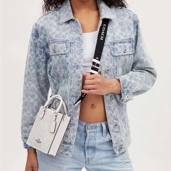 Coach Handbags - NWT Coach North South Mini Tote In Signature Canvas